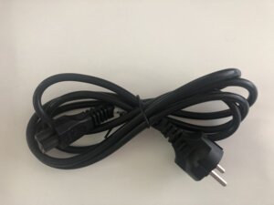  Netzkabel 3-polig, EU-Stromkabel schwarz, Kleeblattkupplung C5 26062019