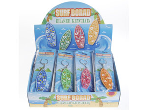  Radiergummi Surf Board mit Schlüsselanhänger, im Display 65084138