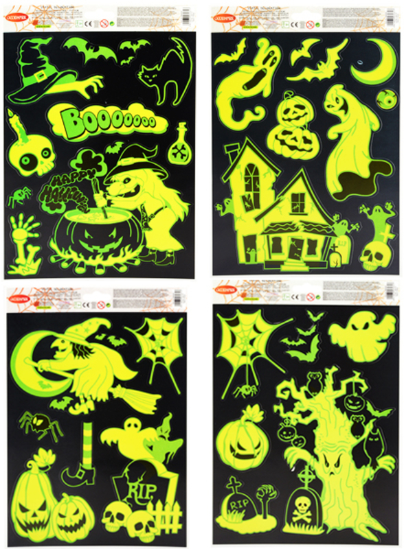 Halloween Fensterbilder Glow Leuchtend§