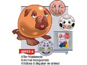  4 Ballone Tiermaskerade 763489256