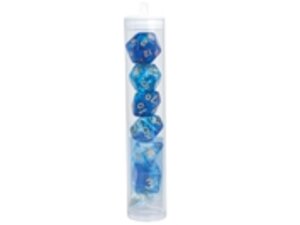  Würfelset RPG Crystal blau BCD17803