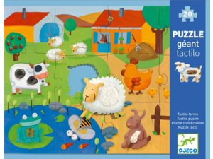 DJECO Puzzle Tactilo Ferme 20 Teile DJ07117