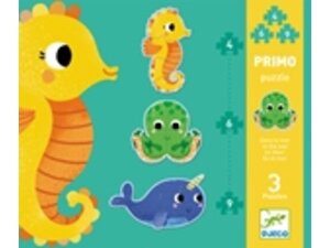 DJECO Erstes Puzzle Im Meer 4/6/9 Teile DJ07144