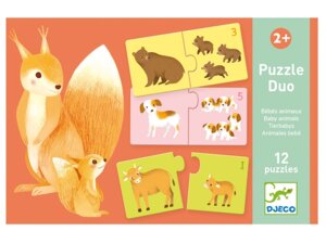 DJECO Puzzle Duo Tierbabys DJ08197