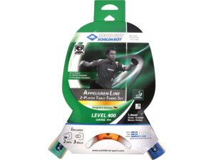 DONIC Schildkröt Tischtennis Set Appelgren 400 2 Schläger, 3 Bälle Jade 40 mm, 74710464