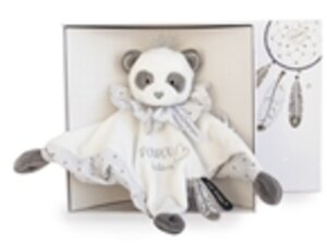 DouDouetcompagnie Traumfänger Panda Schmusetuch 20cm DC3536A1
