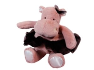 DouDouetcompagnie Hippo Tutu, rosa 22cm HO3172