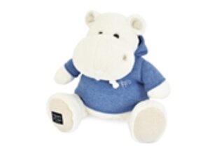DouDouetcompagnie Hippo, weiss mit Sweatshirt 45cm HO3255