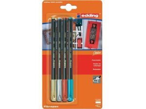 edding Faserschreiber 1200 Met. 1mm 1200-E4BLI
