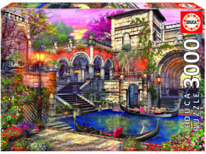 Educa Borras Gondeln in Venedig 3000 Teile Puzzle 16320