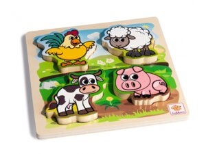 Eichhorn Fühl-Puzzle mit Stoff, 5-tlg. 100003687