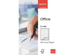 Elco Notizblock kariert 4mm A5 7443017