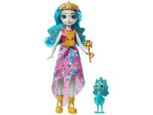 ENCHANTIMALS Royals Königin Paradise Puppe (20 cm) & Pfau Rainbow GYJ14