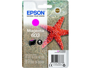 EPSON Singlepack Magenta 603 Ink C13T03U34010