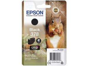 EPSON Singlepack Black 378 Squirrel C13T37814010