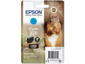 EPSON Singlepack Cyan 378 Squirrel C13T37824010