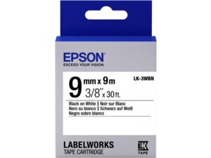 EPSON TAPE LK-3WBN STD BLK-/WHT 9/9 C53S653003A1