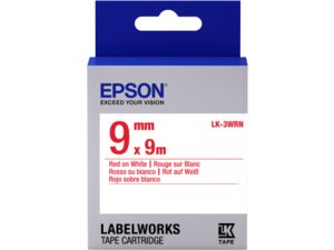 EPSON Label/LK-3WRN Standard 9mm x 9m RD/WH C53S653008