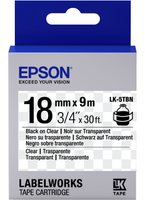 EPSON TAPE LK-5TBN CLEAR BLK-/CLEAR C53S655008