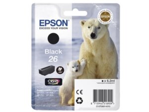 EPSON Tintenpatrone schwarz T26014010