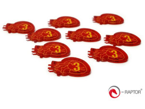 e-Raptor Token and Markers: Stamina Tokens Set #3 (15 Stück) ERA19058