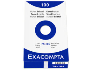 Exacompta Karteikarten blanko A7 13300B