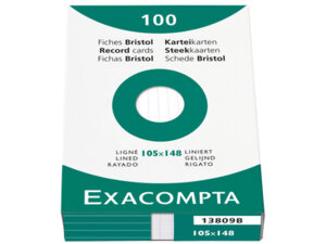 Exacompta Karteikarten liniert A6 13809B
