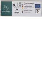 Exacompta Namensschild fÃ¼r A6, 10-er Set 86358D