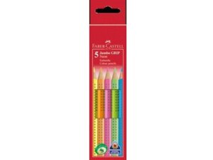 FABER-CASTELL Farbstift Jumbo Grip Neon 110994A1