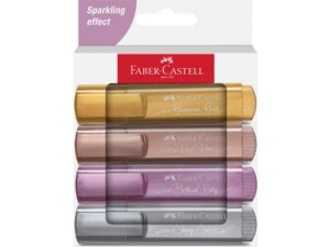 FABER-CASTELL Textmarker 46 Metallic 4x 254674A1