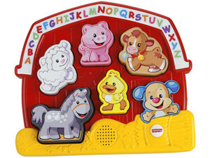 Fisher-Price Lernspass Bauernhofpuzzle, d ab 12 Monaten, Batterien 2xAAA inkl. 40300870