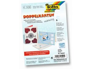folia Doppelkarten rechteckig 220 g/m2 150501