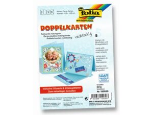 folia Doppelkarten rechteckig 220 g/m2 150530A1