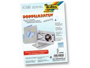 folia Doppelkarten rechteckig 220 g/m2 150560A1