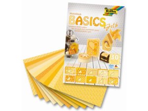 folia Motivblock Basics gelb 46149
