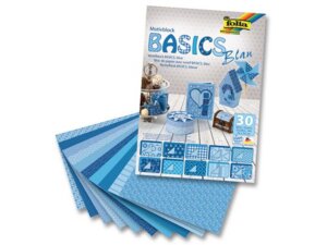 folia Motivblock Basics blau 46449