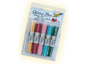 folia Glitterset Pulver bunt 57802