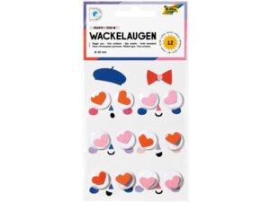 folia Wackelaugen selbstklebend Hearts 750120