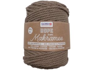 Glorex Textilgarn Makramee Rope gedreht 5100713