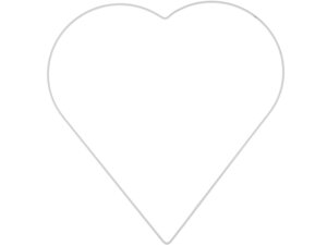 Glorex Metallherz weiss 61294402