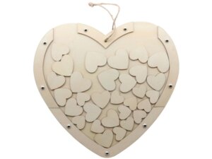 Glorex Herz aus Holz mit 30 kleinen Herzen 61684203