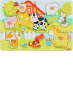 goki Steckpuzzle Bauernhoftiere 57392A1