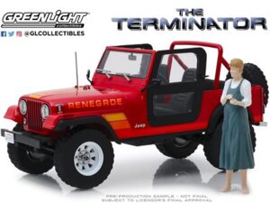 GREENLIGHT 1983 Sarah Connors Jeep CJ-7 w/Sarah Connor Figur 4719060