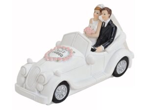 G. Wurm Spardose Hochzeitsauto aus Poly 10010600