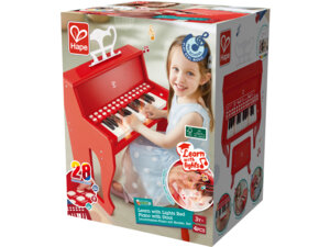 Hape Leuchttasten-Piano mit Hocker rot FSC 46E0630A