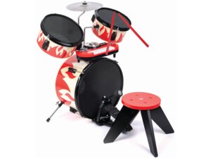 Hape Cooles Schlagzeug-Set mit Hocker 46E0632