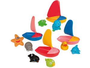 HAPPY PEOPLE Badetiere im Boot 14cm ass. 4640163