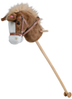 HAPPY PEOPLE Steckenpferd mit Sound 90 cm, Stab u. Griffe Holz, Batterie 2xAA inkl. ab 3+ 58558080