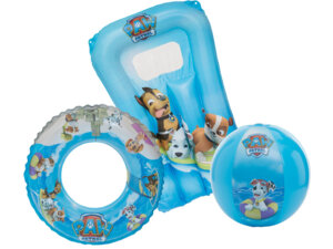 HAPPY PEOPLE Strandset Paw Patrol 3-teilig, Schwimmring, Wasserball und Luftmatratze 78016328
