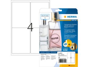 HERMA Transparente FolienEtiketten 99x139mm 8019A2
